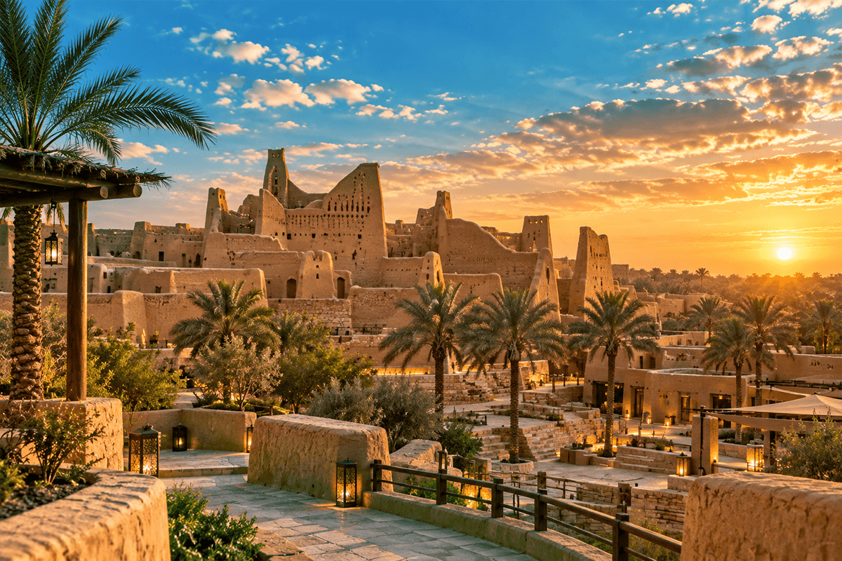 حي الطريف والعمارة النجدية.