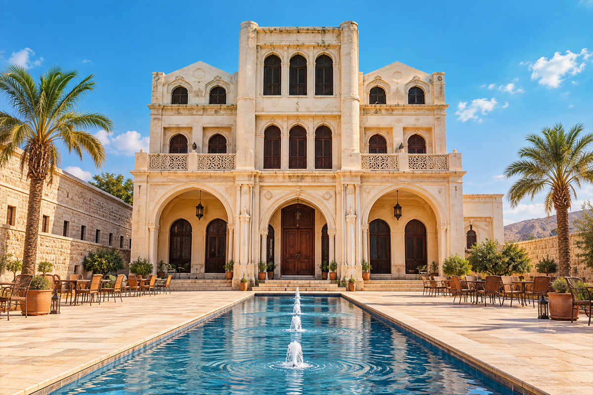 تفاصيل العمارة التاريخية للقصر